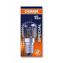 Osram Birnenform-Backofenlampe 15W 300Grad klar E14 OVEN15