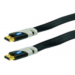 Schwaiger HDMI Verbindungskabel Flach 1,5M Sw mit Ethernet HDMF15533