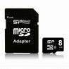 Mikro SD Speicherkarte mit Adapter Silicon Power SP008GBSTHBU1V10SP 8 GB